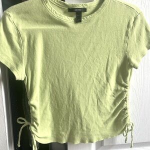 Green side tie top